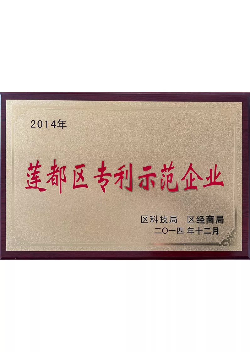 莲都区专利示范企业